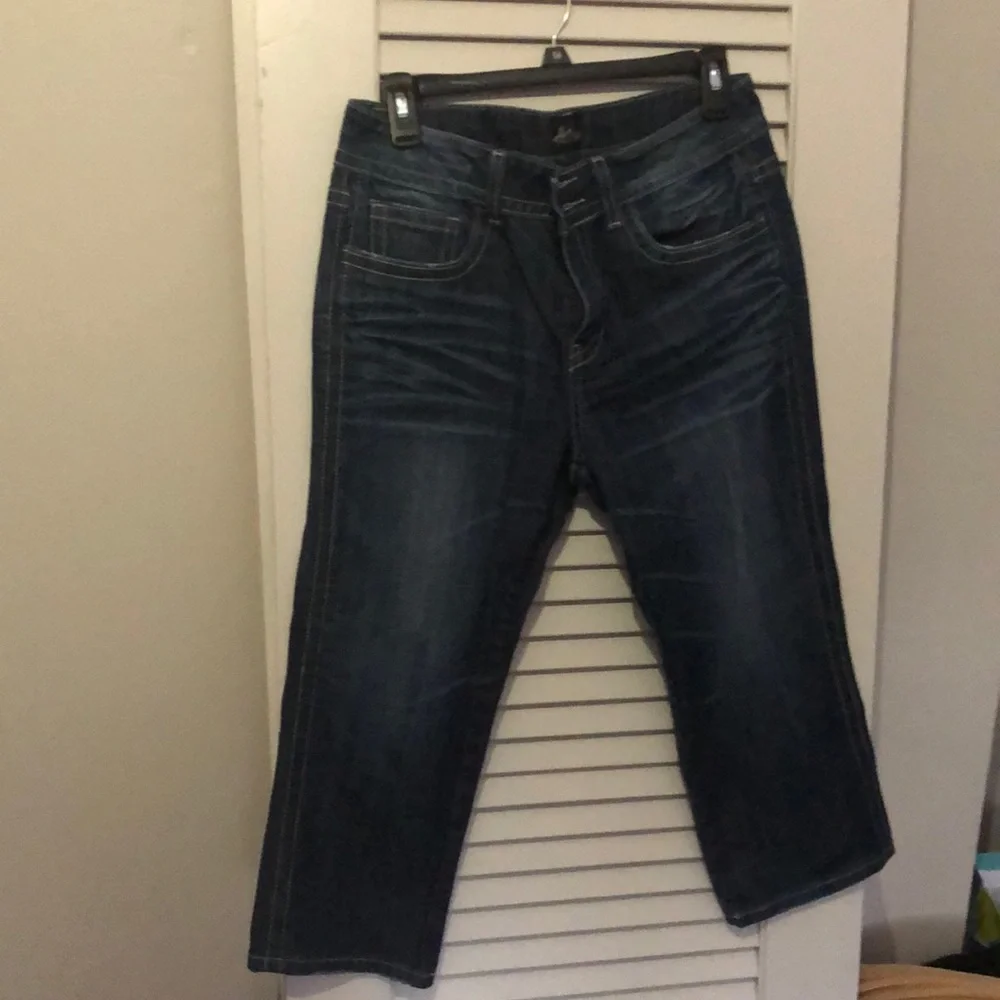 NWOT Miss Vigoss Crop jeans dark denim size 10 - Picture 1 of 8